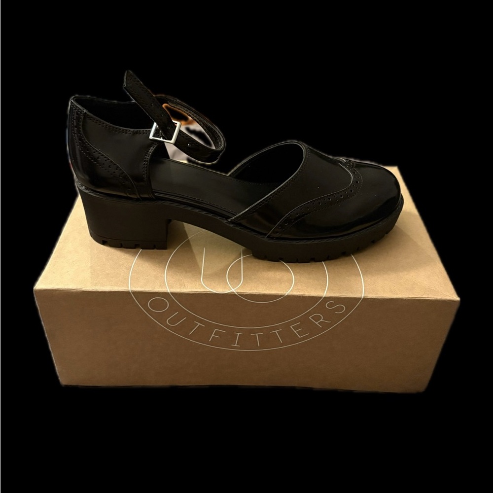 Urban Outfitters Glossy Black Heels